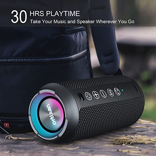 Ortizan Waterproof Bluetooth Speaker with Deep Bass