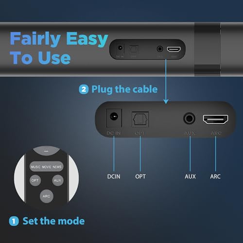 Assistrust 60W Bluetooth Sound Bar for Smart TVs