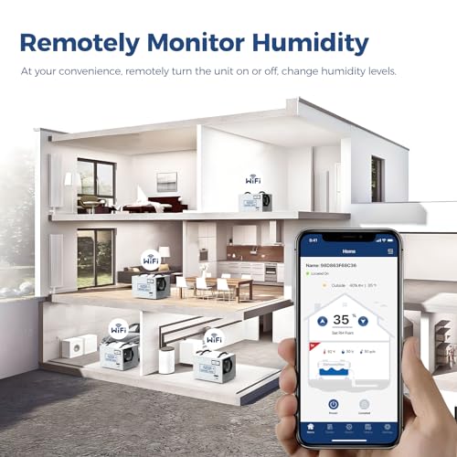 ALORAIR Crawl Space Dehumidifiers, 120 PPD Energy Star Wi-Fi APP Controls Crawlspace Dehumidifiers, Auto Defrost Basement Commercial Dehumidifiers