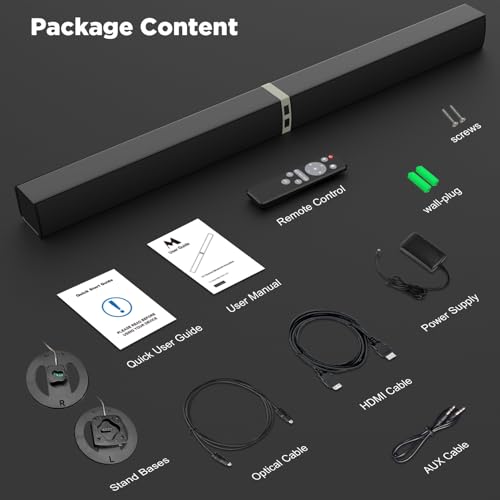 MZEIBO Bluetooth 5.0 60W TV Sound Bar