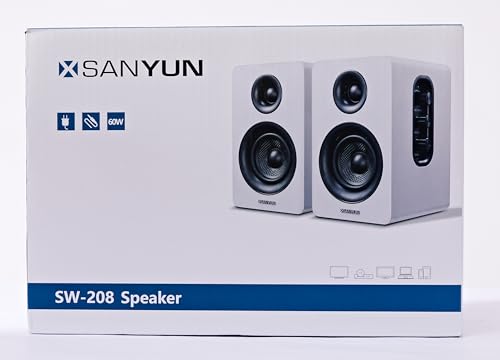 Bluetooth 5.0 3" Bookshelf Speakers - 60W Pair