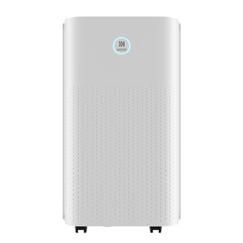1750 Sq. Ft Ukoke Portable Dehumidifier for Medium Spaces | Efficient 32 Pints/Day Dehumidification, 3 Smart modes, Auto Drainage | Whisper-Quiet, Ideal for Basements, Bedrooms, RV