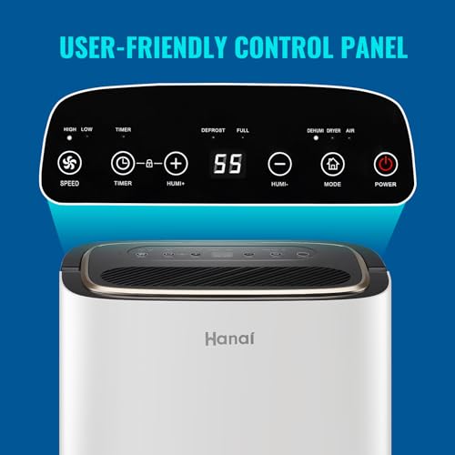 Dehumidifier for Basement 2500 Sq.Ft 30 Pint Small Home Dehumidifiers with Drain Hose for Medium to Large Room, Smart Humidity Control, Removable Air Filter, 2.2L Water Tank