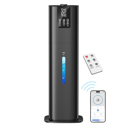Honovos Smart Humidifiers Large Room Bedroom Home, 2.11Gal(8L) Quiet Top Fill Cool Mist Humidifier, Smart App & Remote Control, 3 Speed Humidifier with 360° Nozzle, Humidity Setting for Baby Office