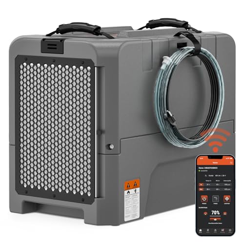 Abestorm 180 PPD Smart WiFi Commercial Dehumidifiers with Pump, LGR Dehumidifier for Crawl Space, Basement, Large Space, Industrial Dehumidifier for Large Room or Warehouse, Auto Defrosting