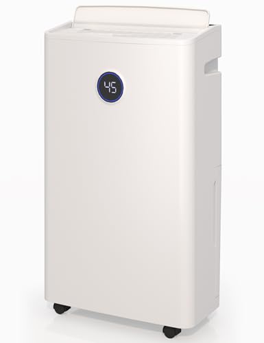 4500 Sq. Ft Dehumidifier for Basement, 50 Pints Large Dehumidifiers for Home with drain hose and 5L Water Tank, Powerful Moisture Removal for Whole House, Large Room, and Intelligent Humidity Control
