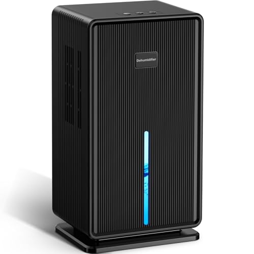 Dehumidifier,101 OZ Dehumidifiers for Bathroom Bedroom,Basement, Bathroom, RV, Closet, Bedroom with Auto Shut Off, Sleep Mode,7 Colors LED Light, Quiet Dehumidifiers for Home (850 sq. ft)