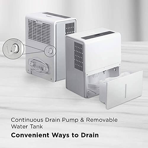 TCL H50D26W / H50D26W / H50D26W 50 Pint Smart Dehumidifier with Pump