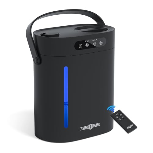 Humidifier for Bedroom Large Room, PARIS RHÔNE 6L Cool Mist Top Fill Humidifier & Essential Oil Diffuser, 60Hours, Sleep Mode, Remote Control, Night Light,3-Mist, Ultrasonic Quiet Humidifier