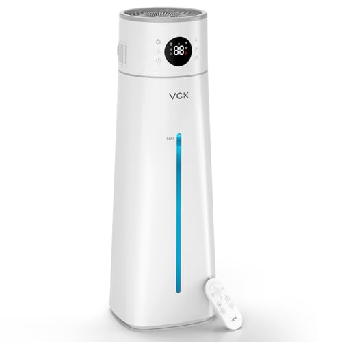 VCK 8L AI Smart Humidifier for Bedroom,Top Fill Cold Mist Humidifiers with 10 Adjustable Mist Levels, 50H Runtime, Auto Mode, 24H Timer, Whisper-Quiet Ultrasonic Humidifiers for Home Large Room Plant
