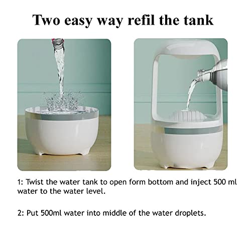 Humidifier Household Desktop with Anti-Gravity Water Drop Rising Magic Diffuser New Creative Smart Humidifier.