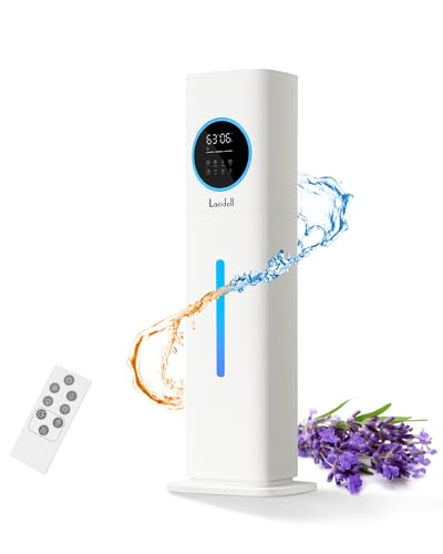 Warm and Cool Mist Humidifiers for Bedroom Home, 2.1gal Quiet Humidifier for Large Room up to 500 ft with Customized Humidity, Night Light, Easy Top Fill, 12H Timer, Essential Oil, Child Lock