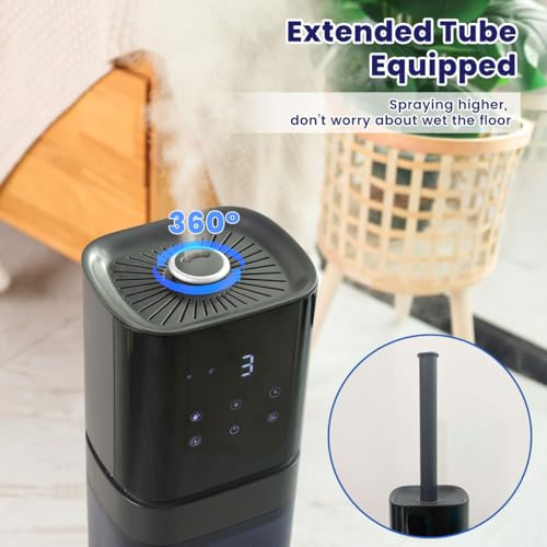 AILINKE Humidifier Large Room, 2.1Gal/8L Humidifiers for Home Bedroom with Extended Tube, Room Cool Mist Humidifier, School, Office, Warehouse