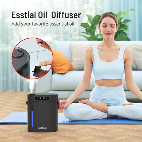 Humidifier for Bedroom Large Room, PARIS RHÔNE 6L Cool Mist Top Fill Humidifier & Essential Oil Diffuser, 60Hours, Sleep Mode, Remote Control, Night Light,3-Mist, Ultrasonic Quiet Humidifier