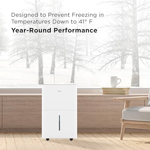 TCL H25D44W 25 Pint Smart Dehumidifier Energy Star 115v