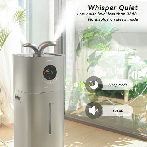 AILINKE Humidifier Large Room, 4.2Gal/16L Humidifiers for Home 2000 sq ft, Humidifiers for Bedroom with Essential Oil Diffuser&Extended Tube, Top Fill Cool Mist Humidifiers for Plants Baby Kids Adults