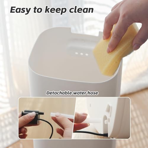 Humidifiers for Bedroom Large Room, 2.3Gal/9L Quiet Humidifiers for Bedroom with Timer, 360°Nozzle, Aroma Box, 3 Speed Ultrasonic Cool Mist Humidifier with Humidistat for Baby Nursery Yoga Plants