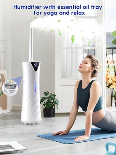 MONISEN Humidifier Large Room for 2000 sq ft, 17L/4.5Gal Humidifiers for Bedroom with Smart App & Remote Control, Ultrasonic Cool Mist Large Humidifiers for Home with Essential Oil Box, 3 Speed