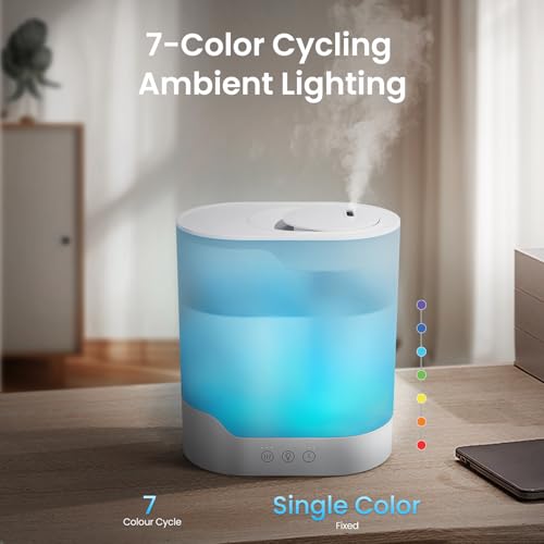 YOGIN humidifiers for Bedroom, 3L Ultrasonic Cool Mist Humidifiers for Home Baby NTop Fill Smart Air Humidifier Runs for up to 40 Hours