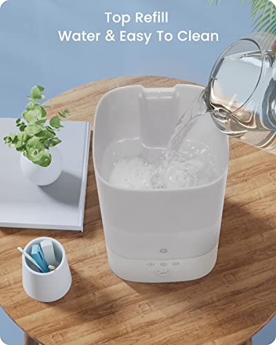 Humidifiers for Bedroom Large Room, Esemoil Smart WiFi Cool Mist Humidifiers for Baby, 3.5L Top Fill & 28dB Quiet, 40H Air Ultrasonic Diffuser with 8 Color Light, Voice Control, Compatible with Alexa