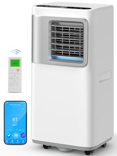 Portable Air Conditioner 16000 BTUs, 5 in 1 Portable AC Unit for Room 800 Sq.ft with Wifi App Control Cooling & Dehumidifier/Fan/Heat/Auto Swing/Sleep/24H Timer Remote Window Kit Included