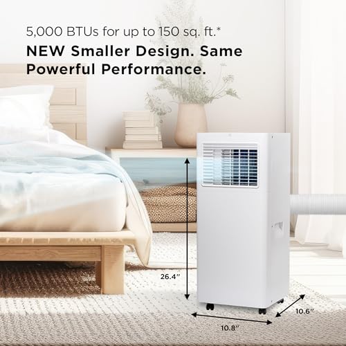 TCL 5,000 BTU SACC [8,100 BTU ASHRAE] Smart Portable Air Conditioner - H5P44W