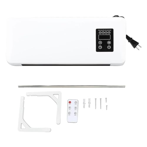 2024 New Portable Smart Wall Mounted Air Conditioner Fan, Wall Mounted Air Conditioner & Heater, Wall Mounted Air Curtain Fan with Remote Control, Air Cooling Heating Fan for Bedroom Living Room