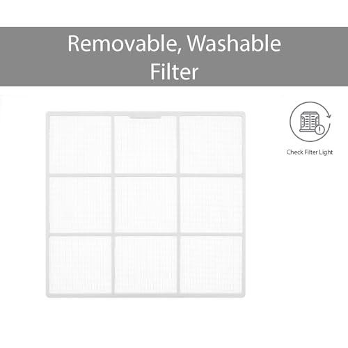 LG LW2423HRSM, White 23,000 Smart Window Heat, 230V, Air Conditioner Cools Rooms up to 1,400 Sq.Ft, Smartphone & Voice Control works with Remote, 23000 BTU