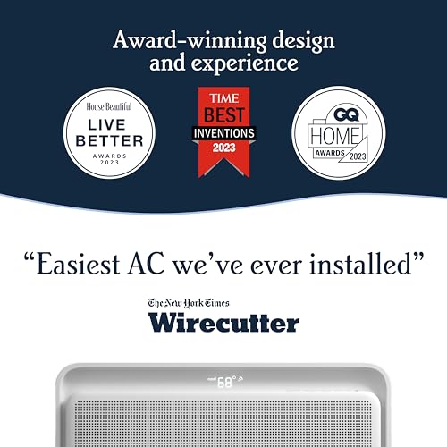 Windmill - The Windmill AC Modern Air Conditioner with WhisperTech- Ultra-Quiet, More Efficient, and Voice-Enabled Window AC Unit - Easy Install - Includes User Friendly App, 10,000 BTU