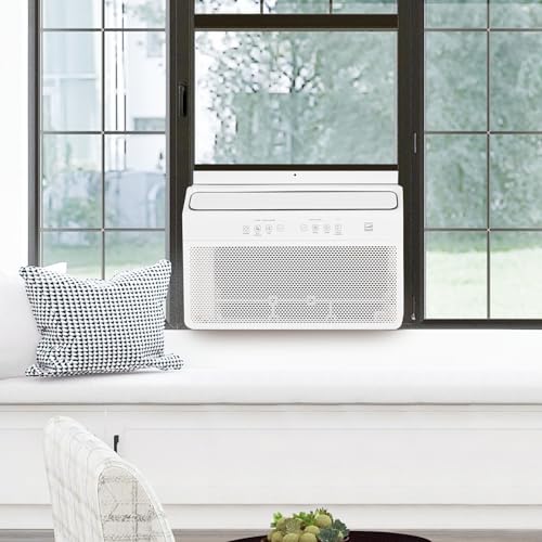 Hykolity 12,000 BTU Smart Inverter Window Air Conditioner, Ultra Quiet Energy Saving WiFi Enable AC Unit with Remote, Washable Filter, for Home Office, Bedroom, Cools up to 550 Sq. Ft