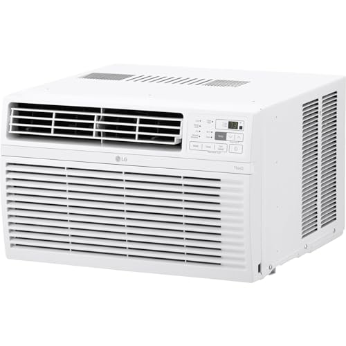 LG 8,000 BTU Smart Window Air Conditioner, 115V, AC Window Unit for Rooms up to 350 Sq. Ft., Perfect for Bedroom or Office, Smartphone and Voice Control, Works with LG ThinQ, Amazon Alexa, Hey Google