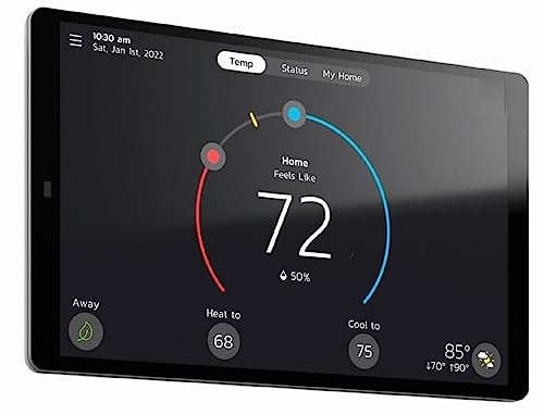 Lennox S40 (22V24) Smart Thermostat, Touchscreen, WiFi, Communicating System Control, Programmable, Geo-Fencing, Remote Access, Alexa Enabled, Easy Installation, Non-Returnable Factory Warranty