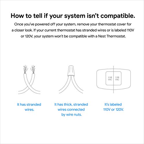 Google Nest Smart Thermostat for Home, Programmable WIFI Thermostat - Fog (Renewed)