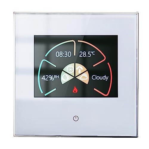 Mastlend WiFi Smart Thermostat Temperature Controller Weekly Programmable Touch Control/Mobile APP/Voice Control Compatible with Alexa/Google Home, for Water/Gas Boiler 5A