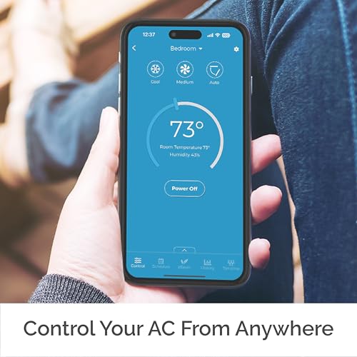 Breez Plus | Smart Air Conditioner Controller | WiFi Thermostat for Mini-Split, Window, Portable ACS | Alexa, Google, Siri Shortcuts, SmartThings, IFTTT | Free App | Inbuilt Temp/Humidity Sensors