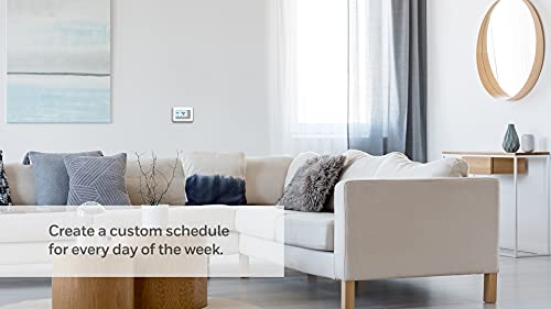 Honeywell Home RTH7560E 7-Day Flexible Programmable Thermostat-Extra-Large Backlit Display, White