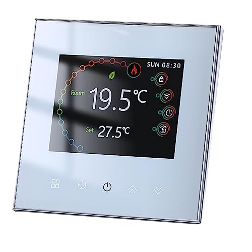 Mastlend WiFi Smart Thermostat Temperature Controller Weekly Programmable Touch Control/Mobile APP/Voice Control Compatible with Alexa/Google Home, for Water/Gas Boiler 5A