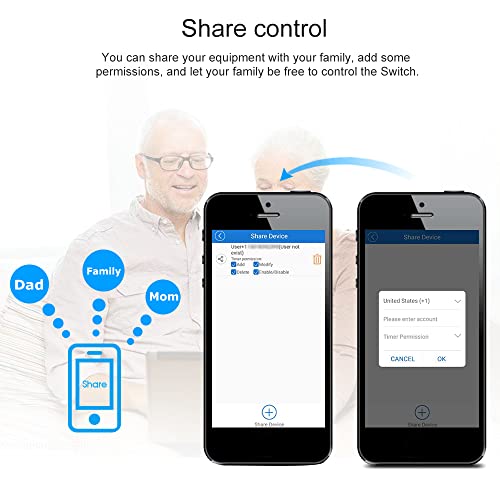 Mumubiz TH-16 Smart Wifi Temperature Switch 16A/3000W Thermostat with Temperature Sensor RF433 remote Control Compatible with Alexa