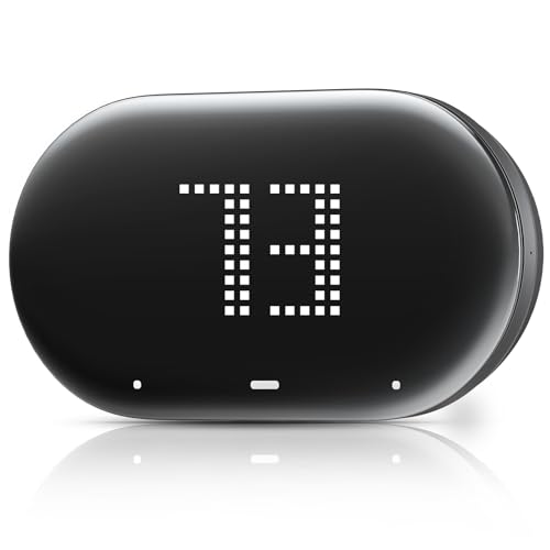 degrii Smart Thermostat - Smart Thermostats for Home with App Control, Multi-Schedule Programming, Geofencing, Easy DIY Setup, Programmable Wi-Fi Thermostat, Black