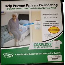 Smart Caregiver Wireless Bed Pad Alarm System with Weight Sensor Pad for Fall Prevention | 10" x 30" Alarm Pad for Bed Alerts Medical Caregiver | Cordless Bed Alarm with Up to 300' Range