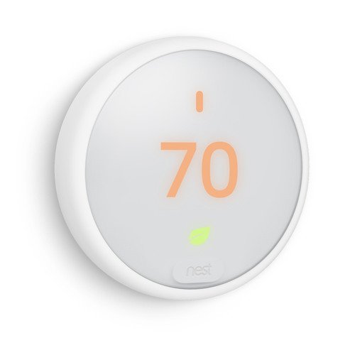 Google Nest Thermostat E - Programmable Smart Thermostat for Home T4000ES - 3rd Generation Nest Thermostat (Frosted White)- Compatible with Alexa