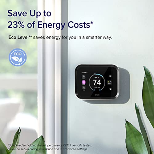 LEVOIT Smart Thermostat for Home, WiFi Programmable Digital Thermostat, Works with Alexa and Smart Sensor, Energy Saving, Large Touch Screen, C-Wire Adapter Included, DIY Install, Aura 400S, White