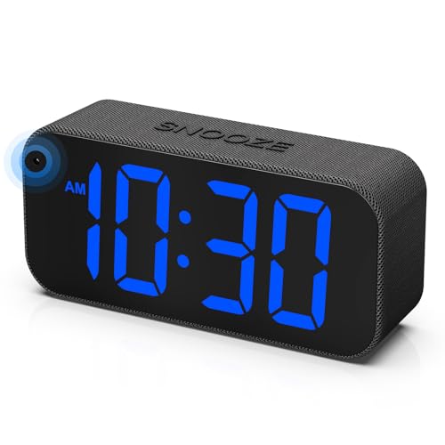 BUFFBEE Dual Alarm Clock for Bedrooms, Smart Auto Dimmer, 2" LED Display, Adjustable Volume, Customized Snooze Time, Loud Digital Alarm for Heavy Sleepers, Kids, Adults, Seniors