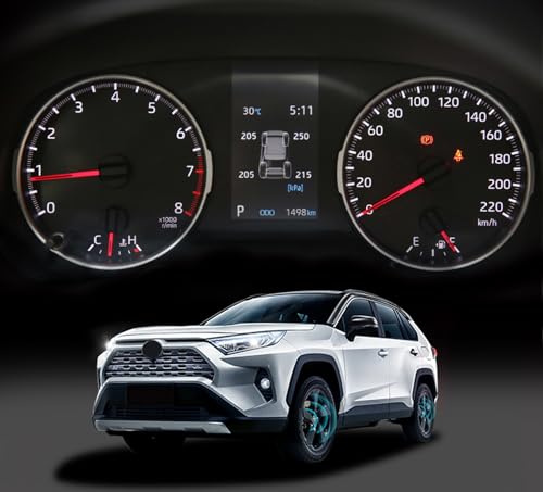 HIGH FLYING for Toyota Rav4 2019-2024 Smart Car TPMS Tyre Pressure Monitoring System Digital LCD Dash Board Display Auto Security Alarm
