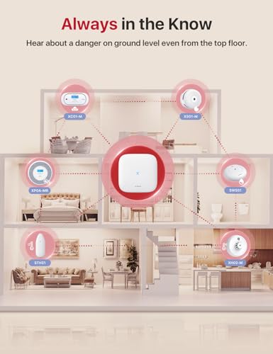 X-Sense Smart Heat Alarm XH02-M with 10-Year Sealed Battery, an Accessory for FS31 or FS51 Smoke Alarm Kit, Model XH02-M, Single Pack