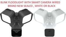 Blink Wired Floodlight Camera – Smart security camera, 2600 lumens, HD live view, enhanced motion detection, built-in siren, Works with Alexa – 1 camera (Black)