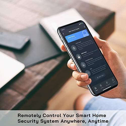 WiFi Door Alarm System(2nd Gen), Smart Home Alarm Security System DIY, Phone Alert, 8 Pieces-Kit (Alarm Siren, Door Window Sensors, Remotes), Work with Alexa, for House, Apartment, Alpha by tolviviov