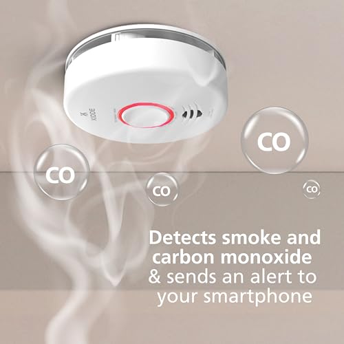 Kidde Smart Smoke & Carbon Monoxide Detector, WiFi, Alexa Compatible Device, Hardwired w/Battery Backup, Voice & App Alerts