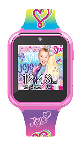 Accutime Kids Nickelodeon JoJo Siwa Educational Learning Touchscreen Smart Watch Toy for Girls, Boys, Toddlers - Selfie Cam, Learning Games, Alarm, Calculator, Pedometer & More (Model: JOJ4383AZ)