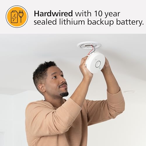 Kidde Smart Smoke & Carbon Monoxide Detector, WiFi, Alexa Compatible Device, Hardwired w/Battery Backup, Voice & App Alerts